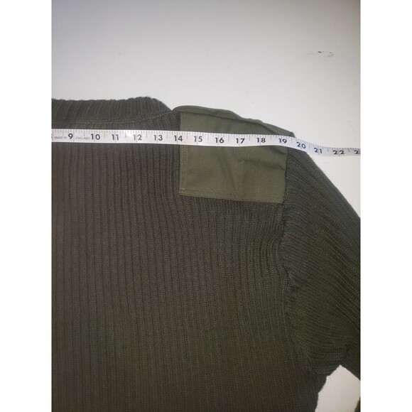 NWT US Military DSCP Sweater Mens 50 Army Green Valor Collection Wool Commando - Picture 11 of 12